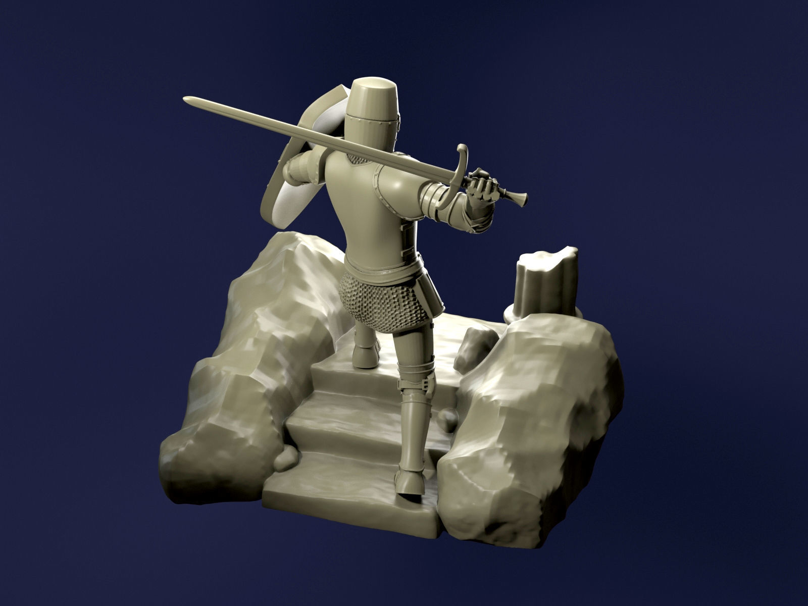 Templar Knight 3D Printing 3D print model_10
