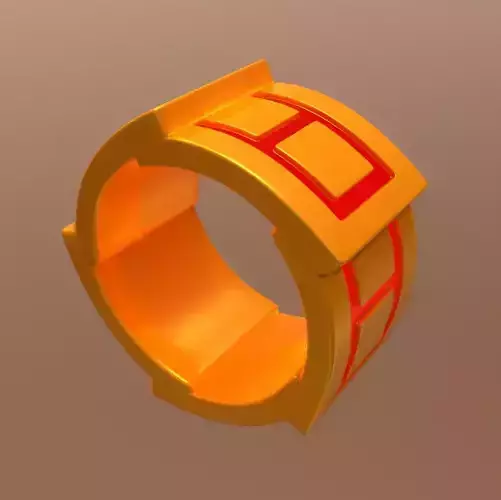 Baguistik orange ring