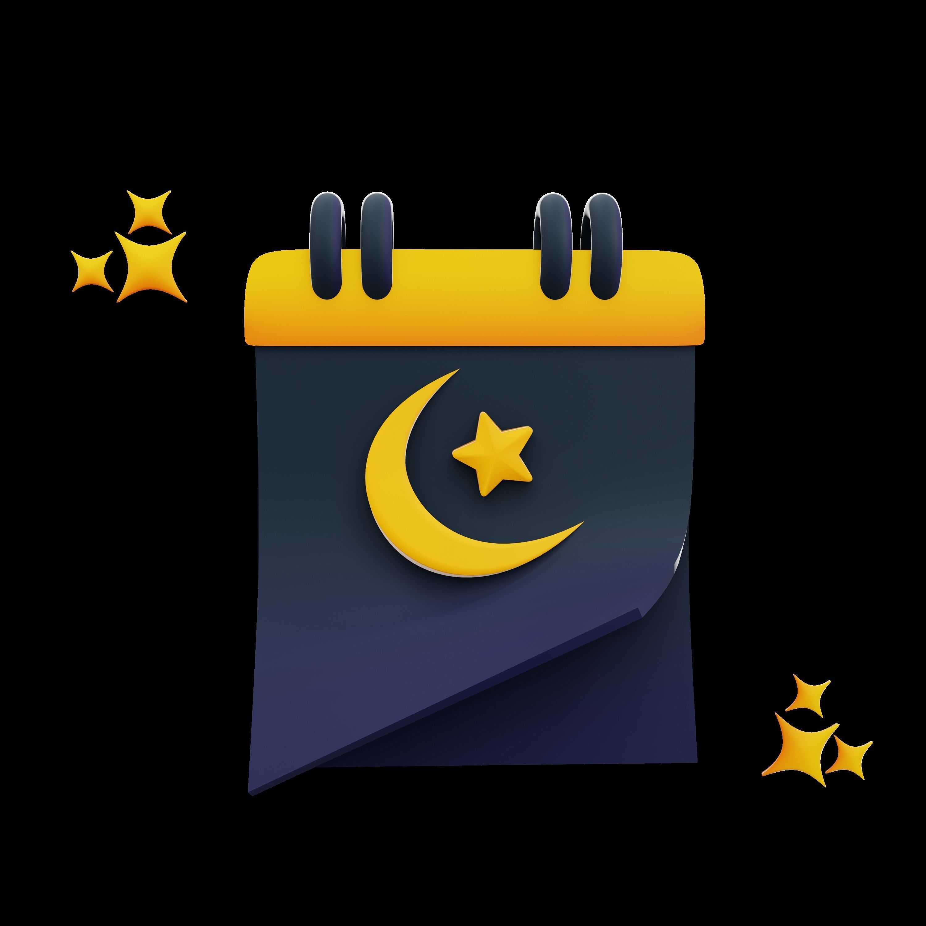 RAMADHAN ICON 3D SET 3D model_3