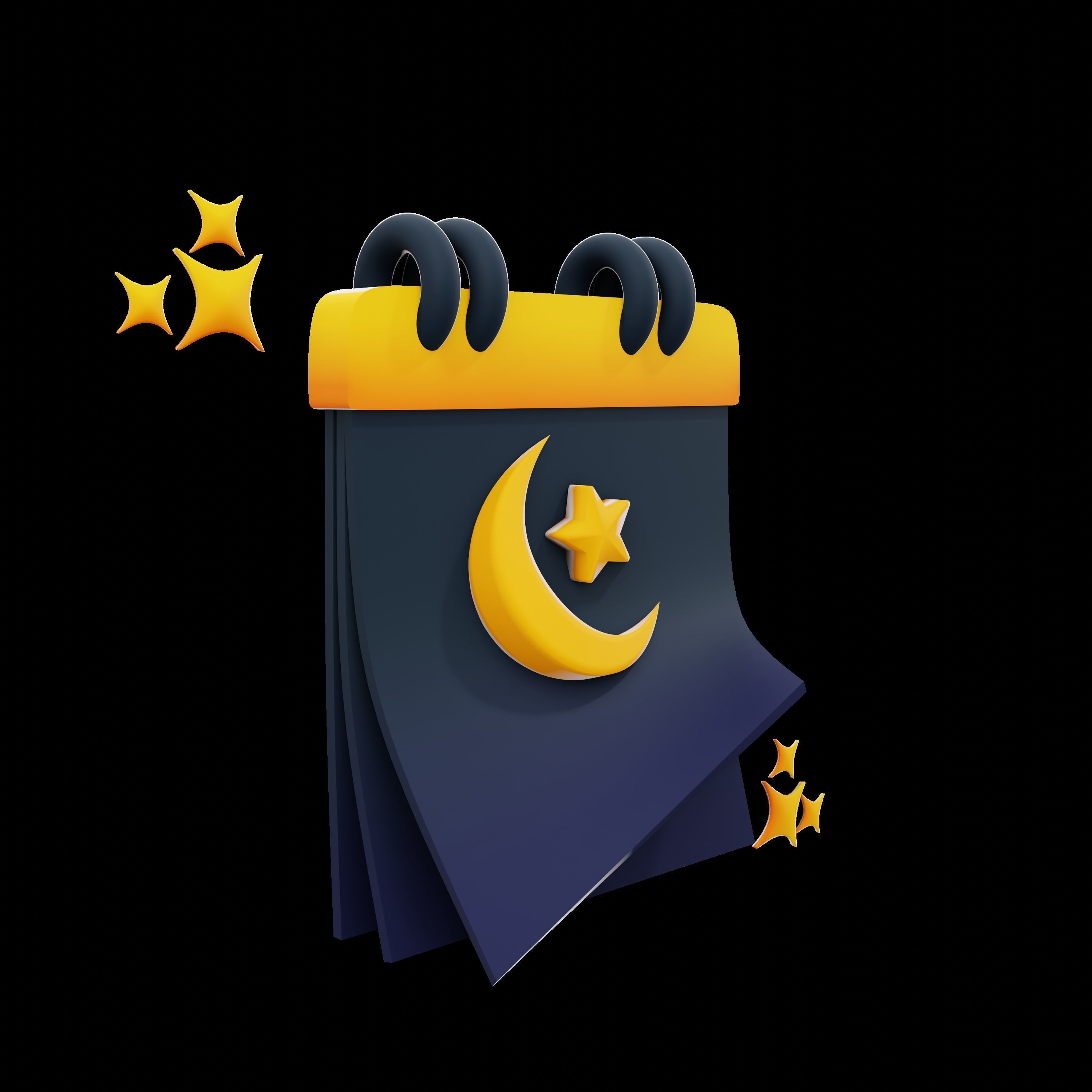 RAMADHAN ICON 3D SET 3D model_1