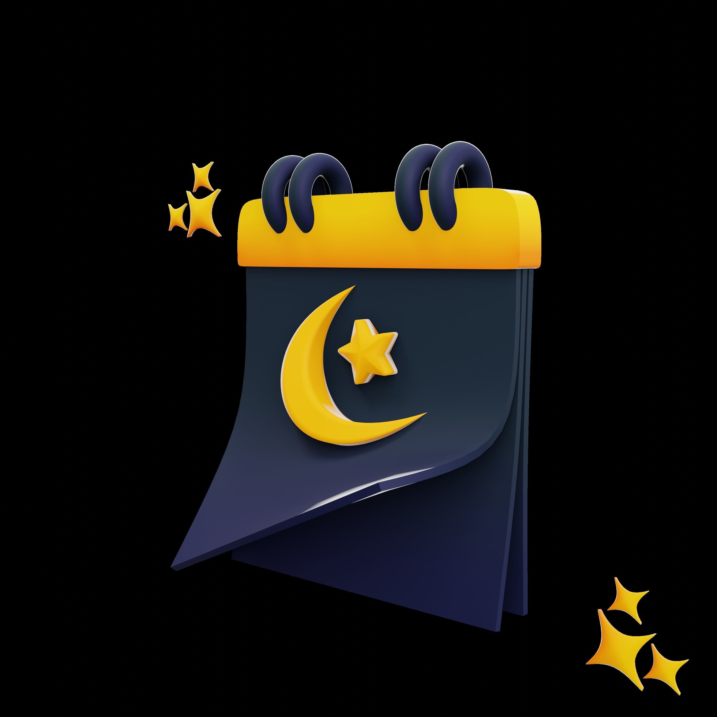 RAMADHAN ICON 3D SET 3D model_2