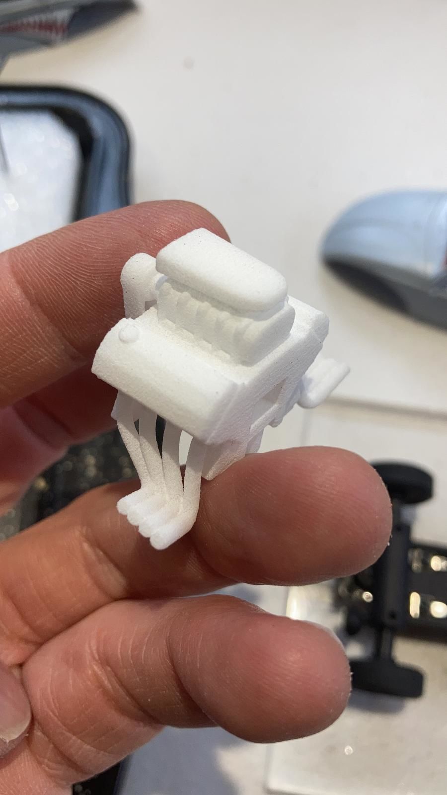 V8 with blower 3D print model_2