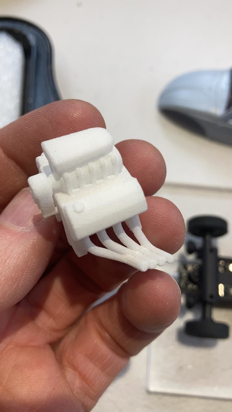 V8 with blower 3D print model_1