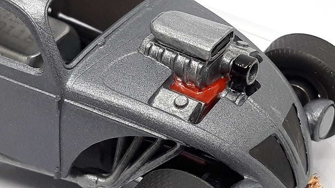 V8 with blower 3D print model