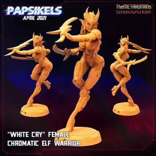 WHITE CRY CHROMATIC ELF WARRIOR