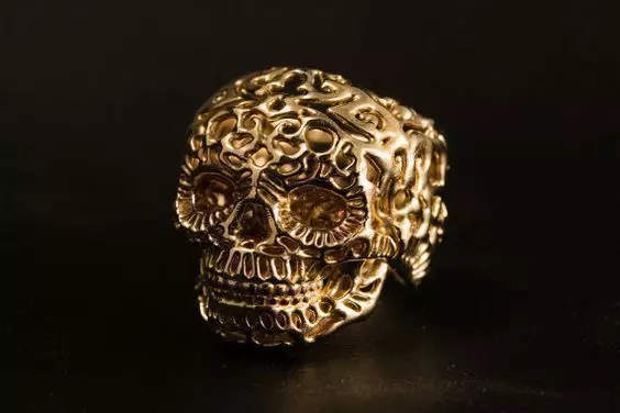 Ring skul 3D print model_0