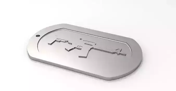 M4 Dogtag 3D print model