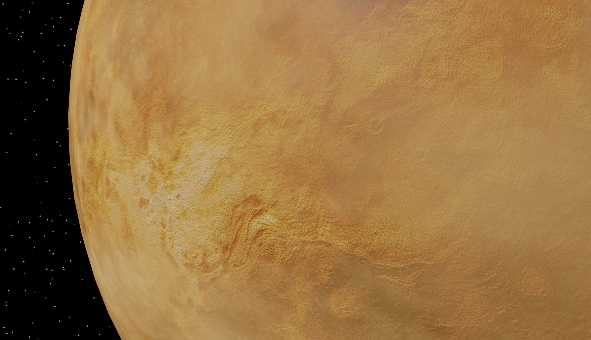 Venus Planet textured 2k and 8k Resolutions 3D model 3D model_2