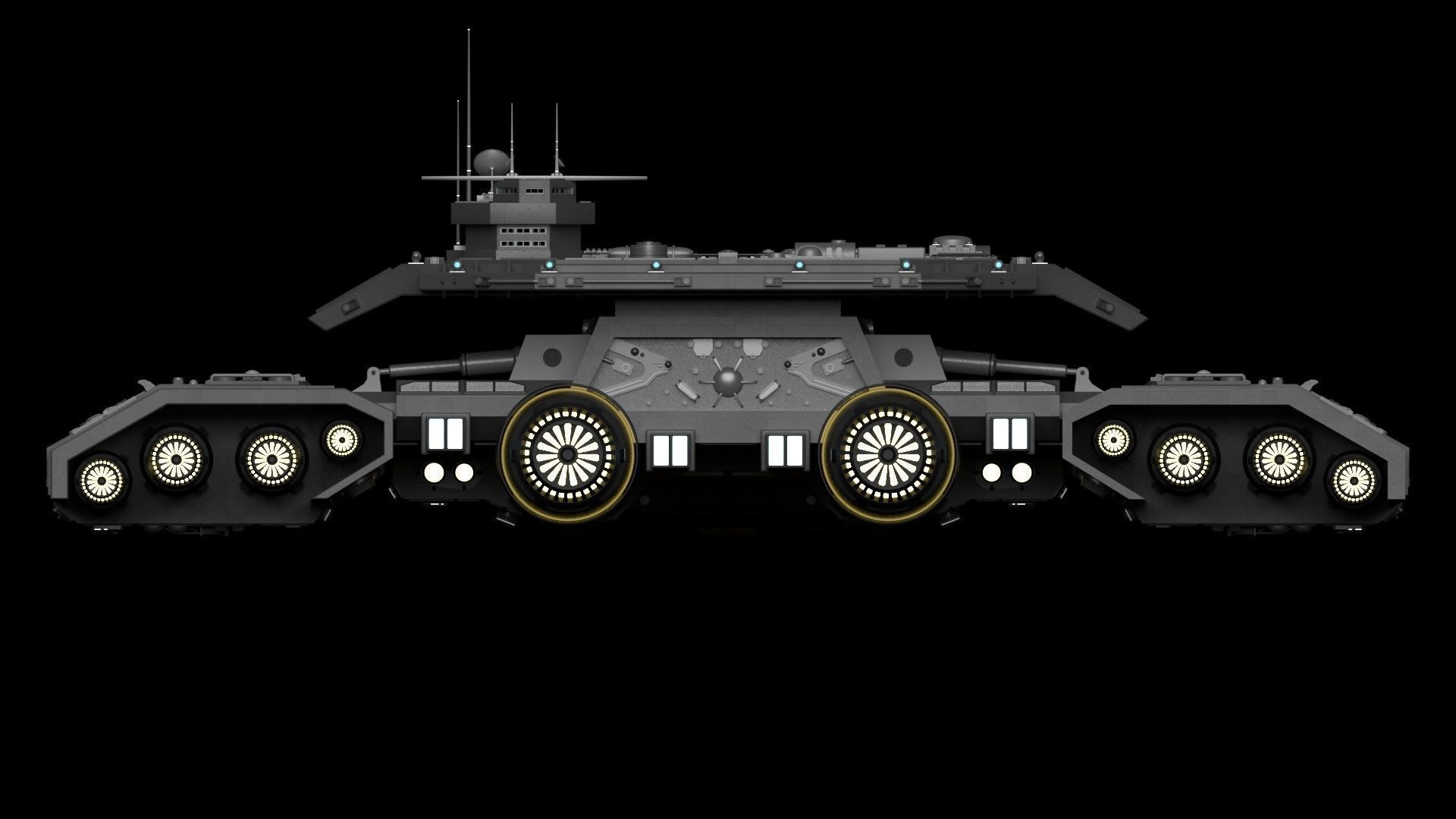 StarGate F-304 Daedalus Battlecruiser 3D model_7