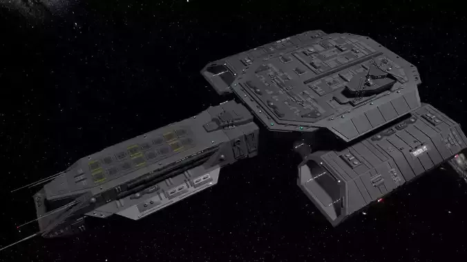 StarGate F-304 Daedalus Battlecruiser 3D model