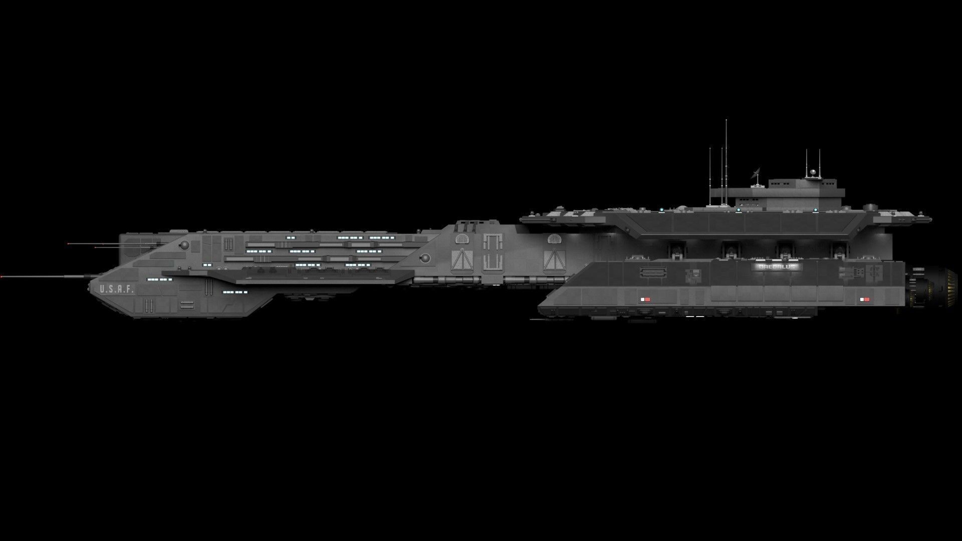 StarGate F-304 Daedalus Battlecruiser 3D model_8