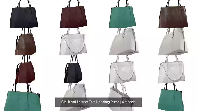 Old Trend Leather Tote Handbag Purse