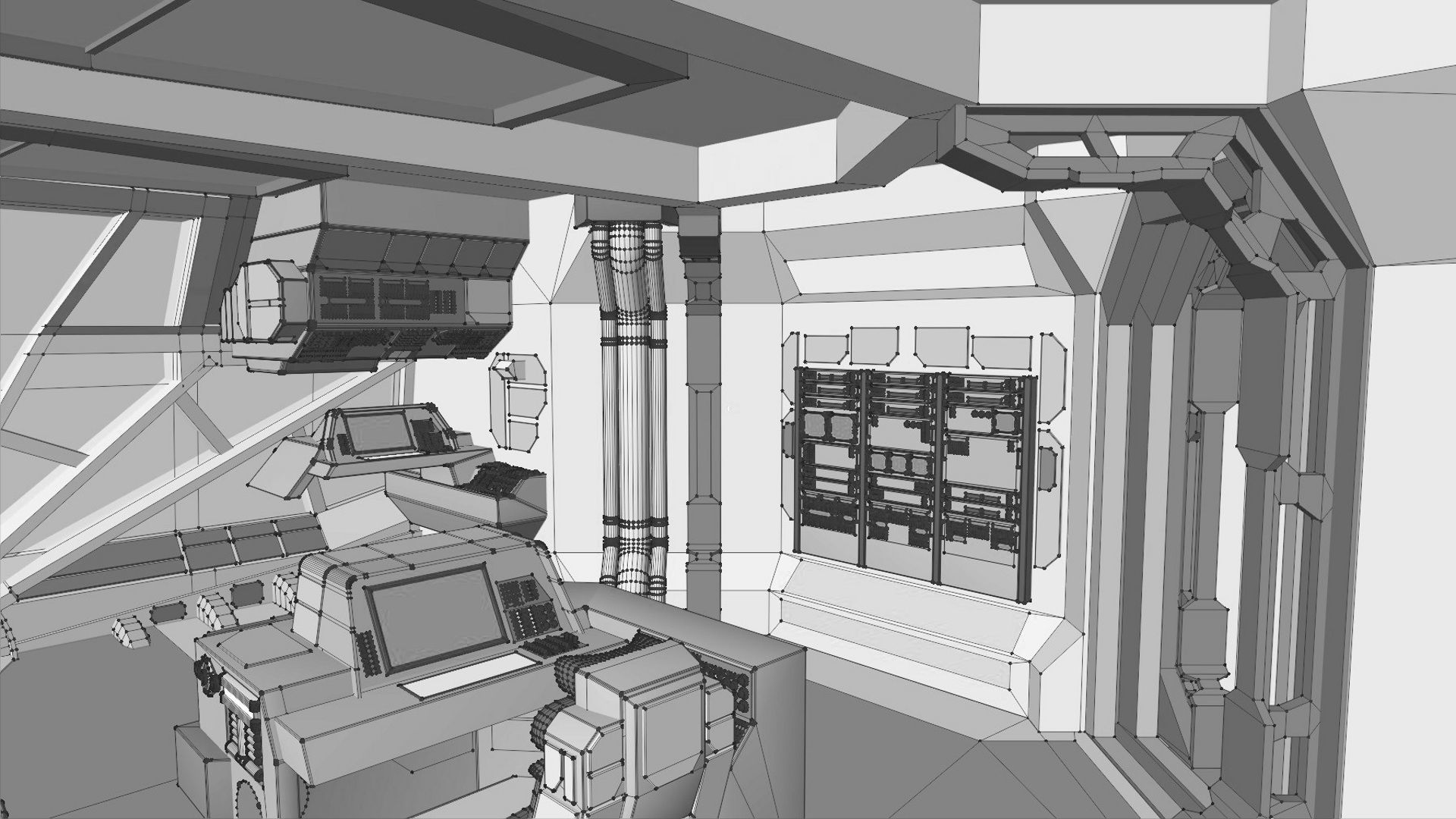 StarGate F-304 Daedalus Battlecruiser Bridge 3D model_18
