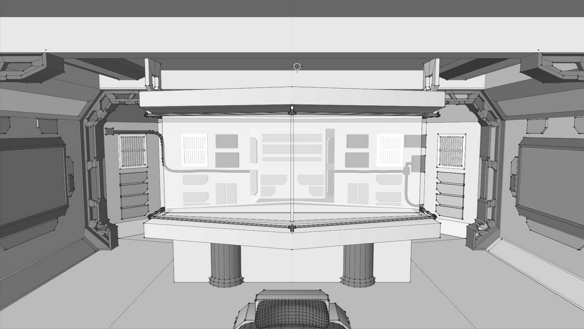 StarGate F-304 Daedalus Battlecruiser Bridge 3D model_15