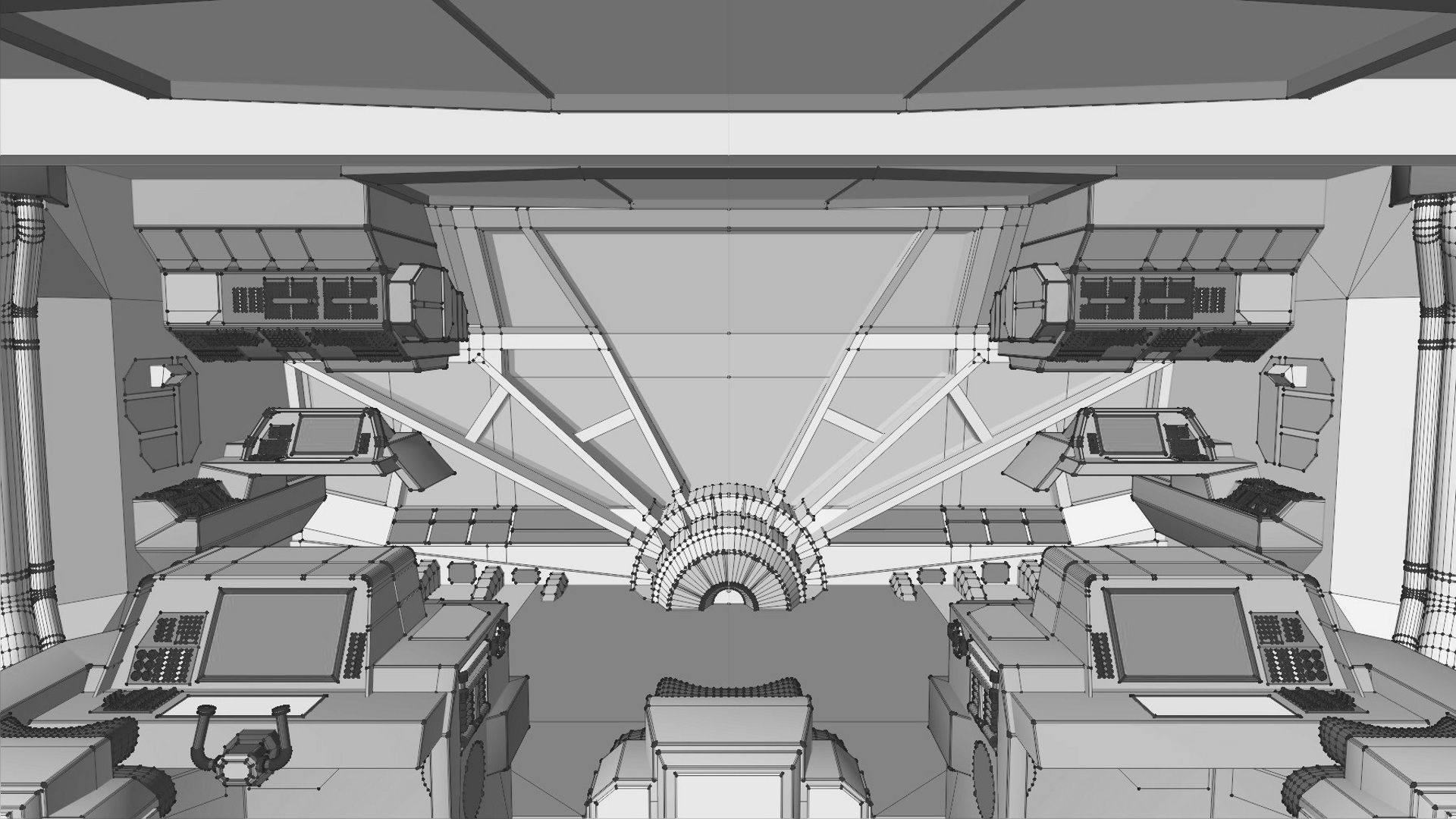 StarGate F-304 Daedalus Battlecruiser Bridge 3D model_12
