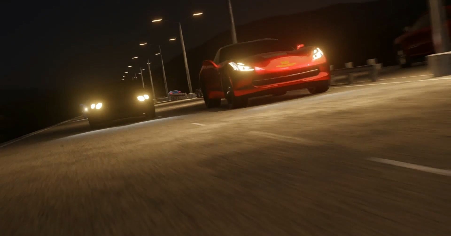 Night Car Track Vehicle Light 3D model Low-poly 3D model_5