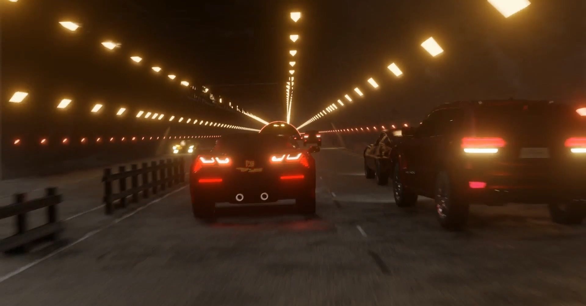 Night Car Track Vehicle Light 3D model Low-poly 3D model_3