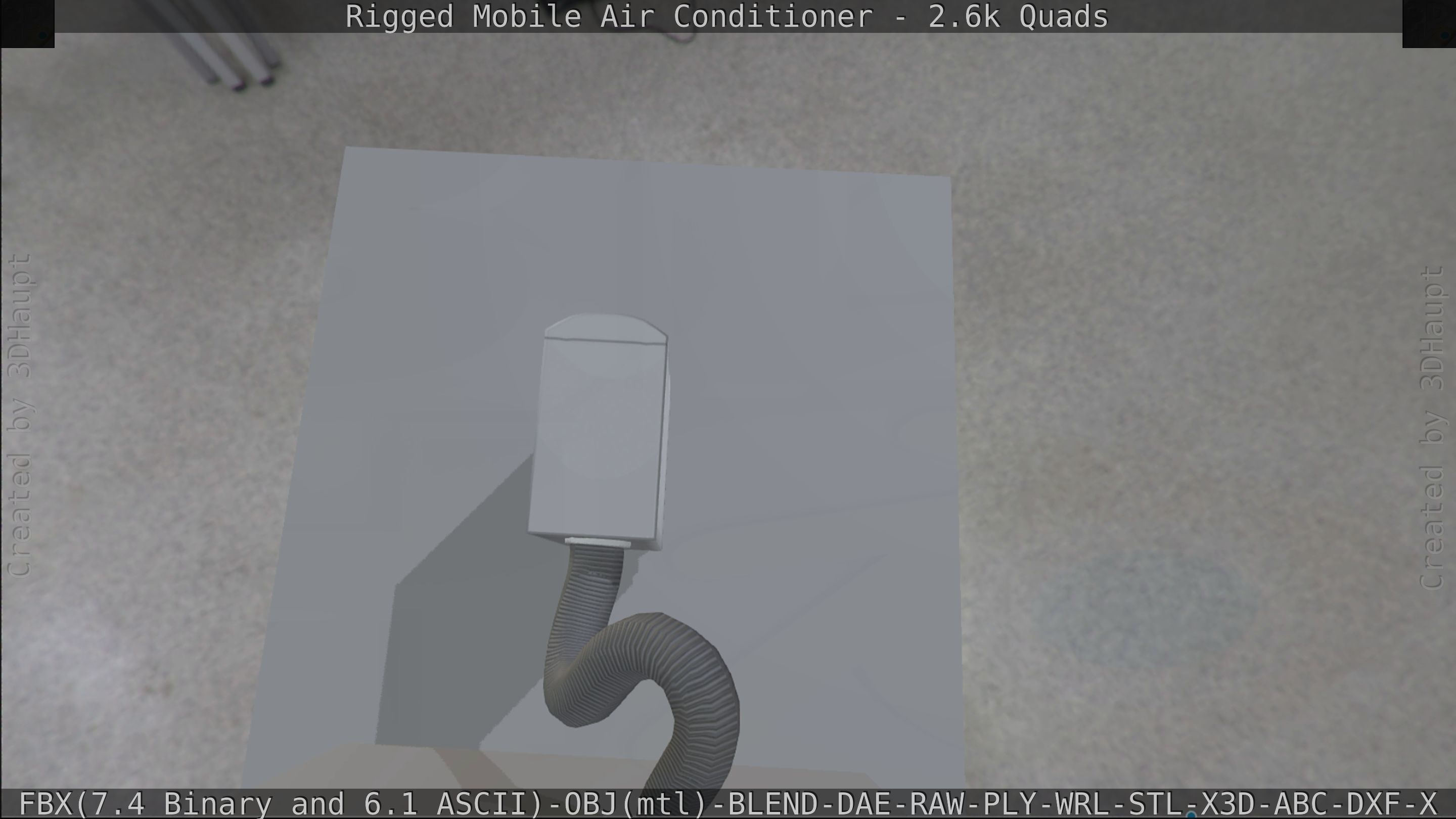 Air Conditioner Rigged Low-poly 3D model_226