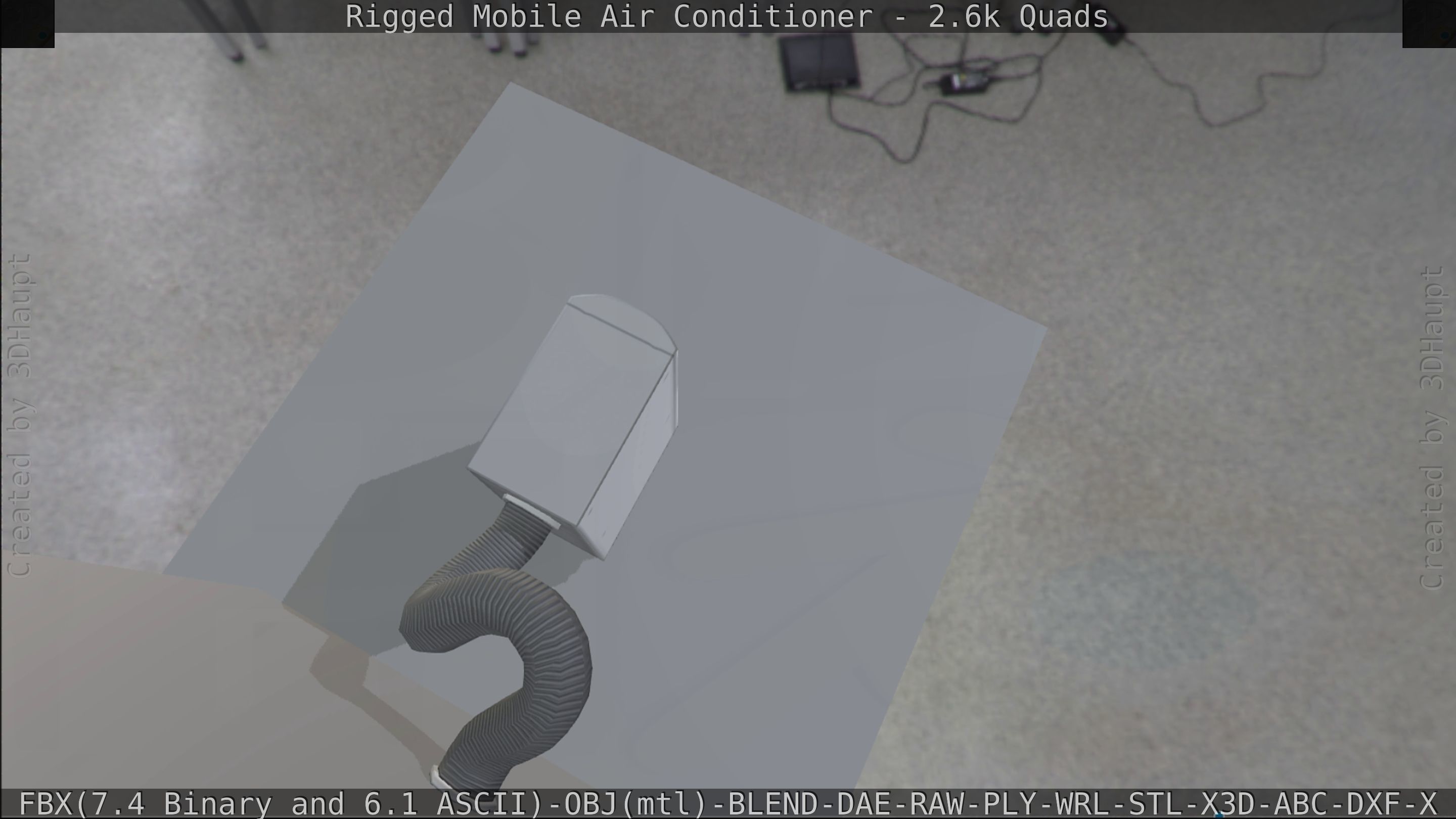 Air Conditioner Rigged Low-poly 3D model_227