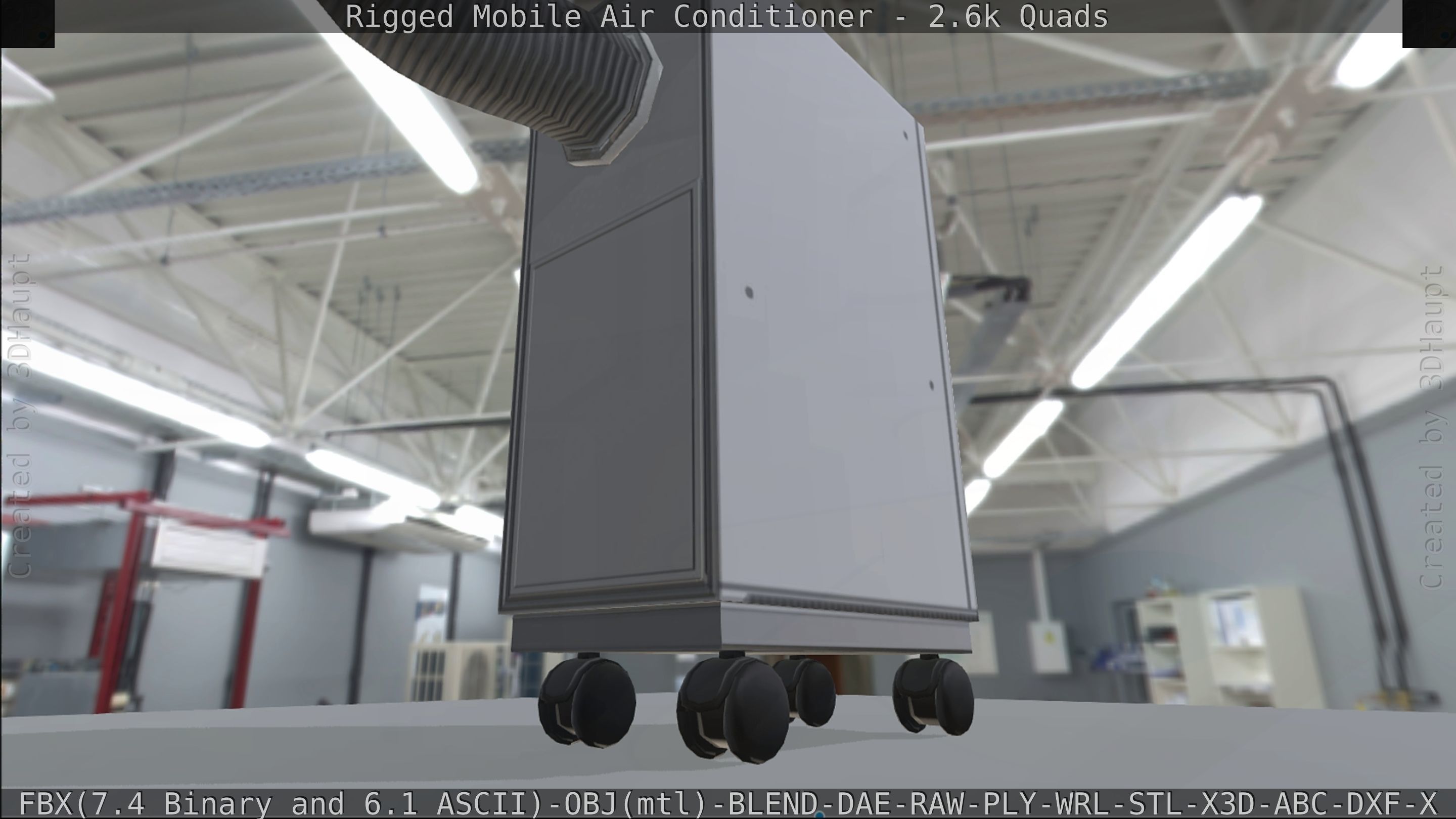 Air Conditioner Rigged Low-poly 3D model_214
