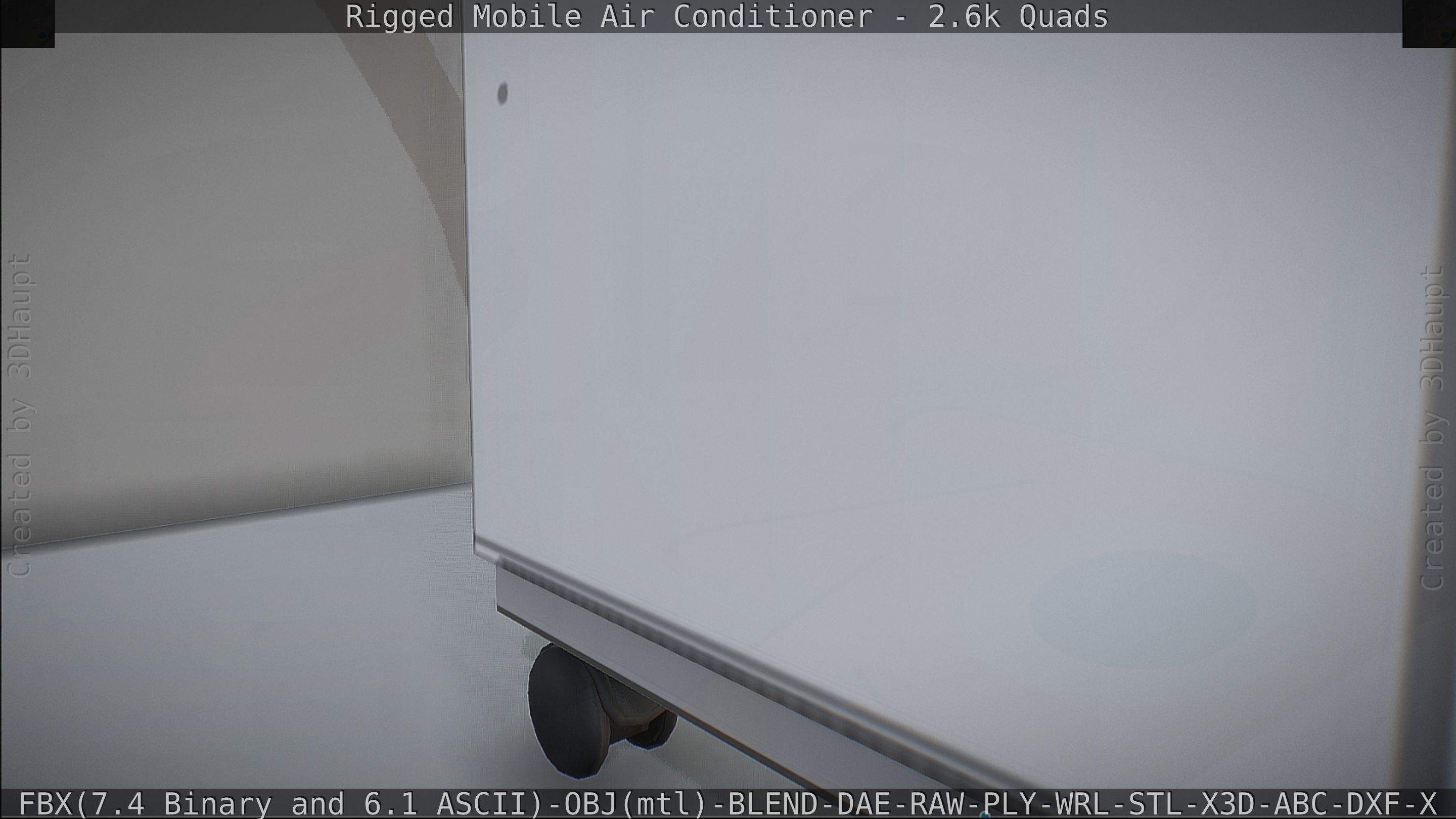 Air Conditioner Rigged Low-poly 3D model_71