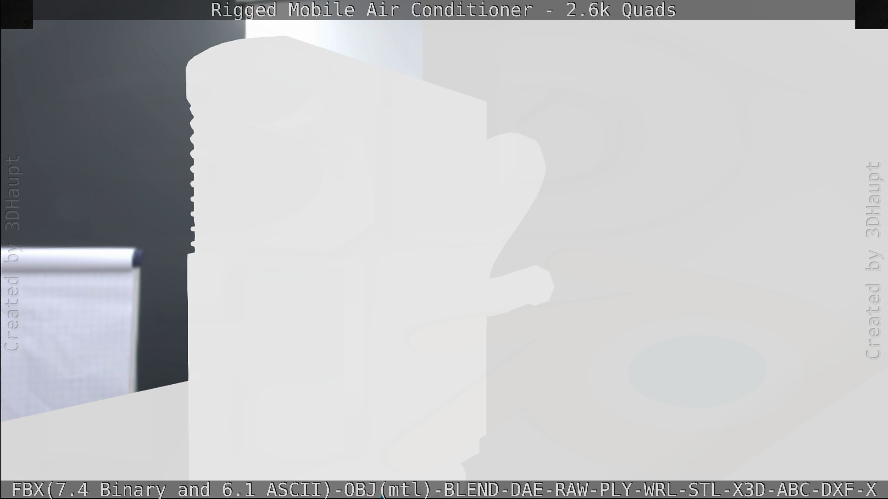 Air Conditioner Rigged Low-poly 3D model_149