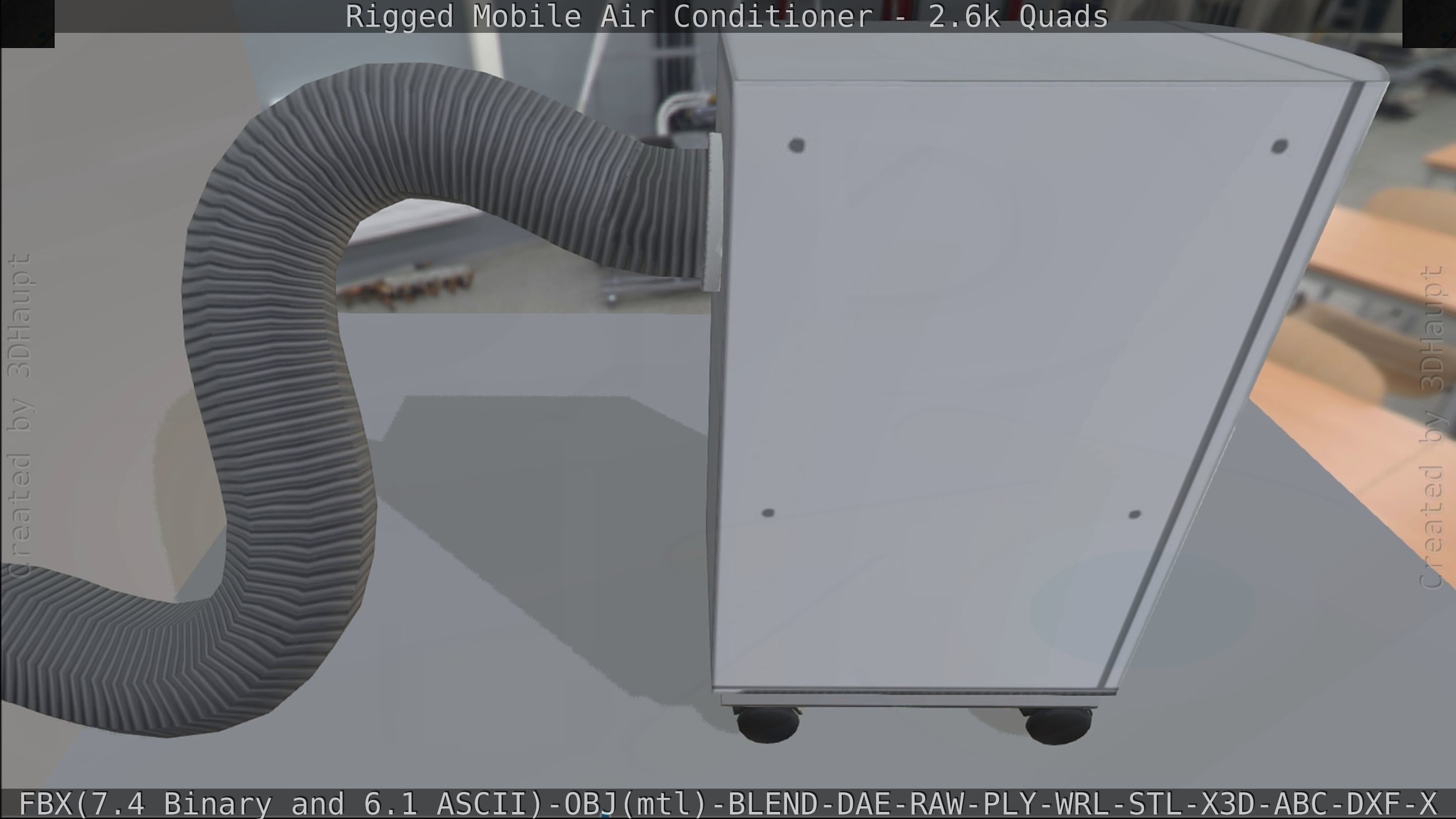 Air Conditioner Rigged Low-poly 3D model_207