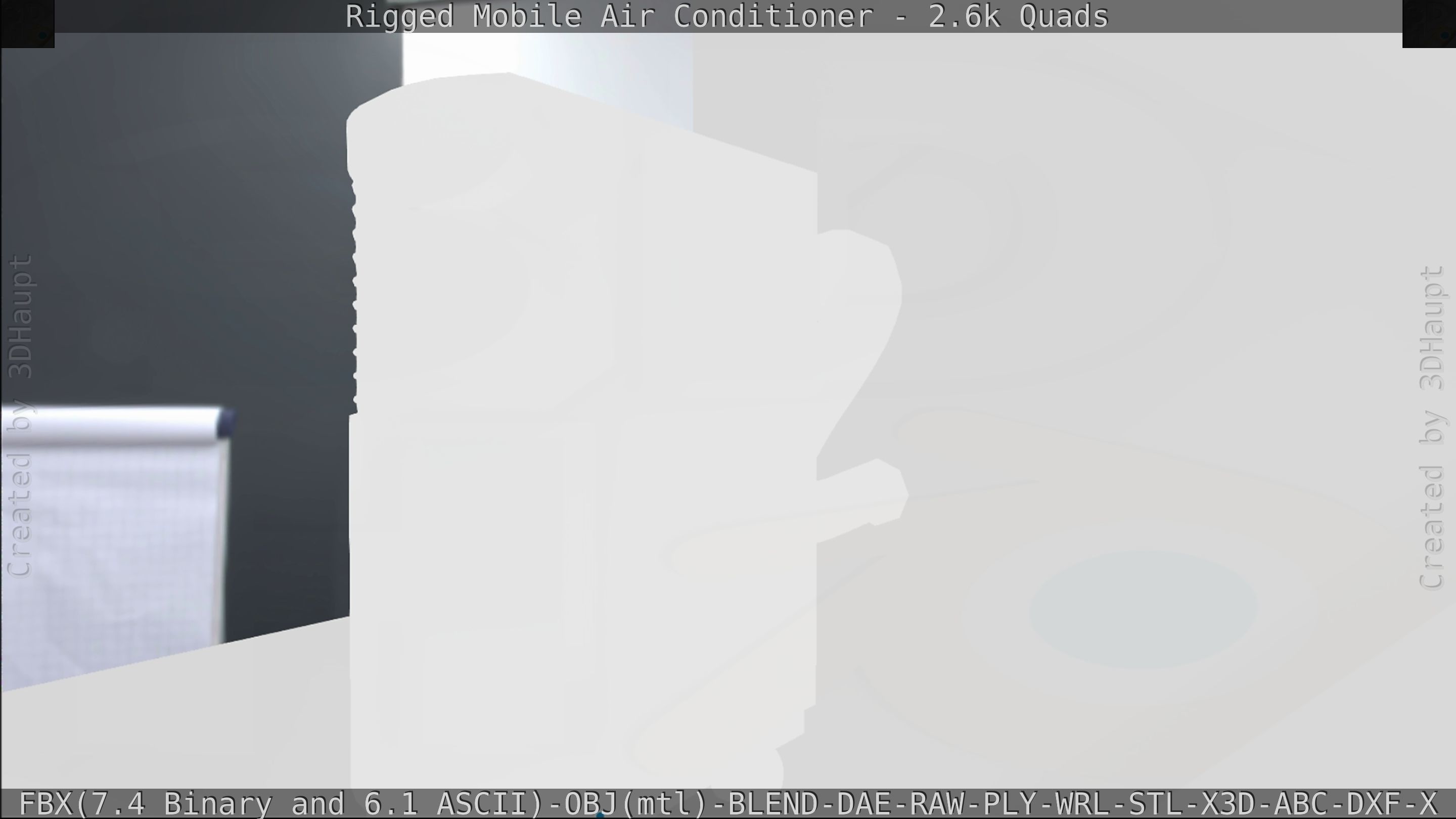 Air Conditioner Rigged Low-poly 3D model_148