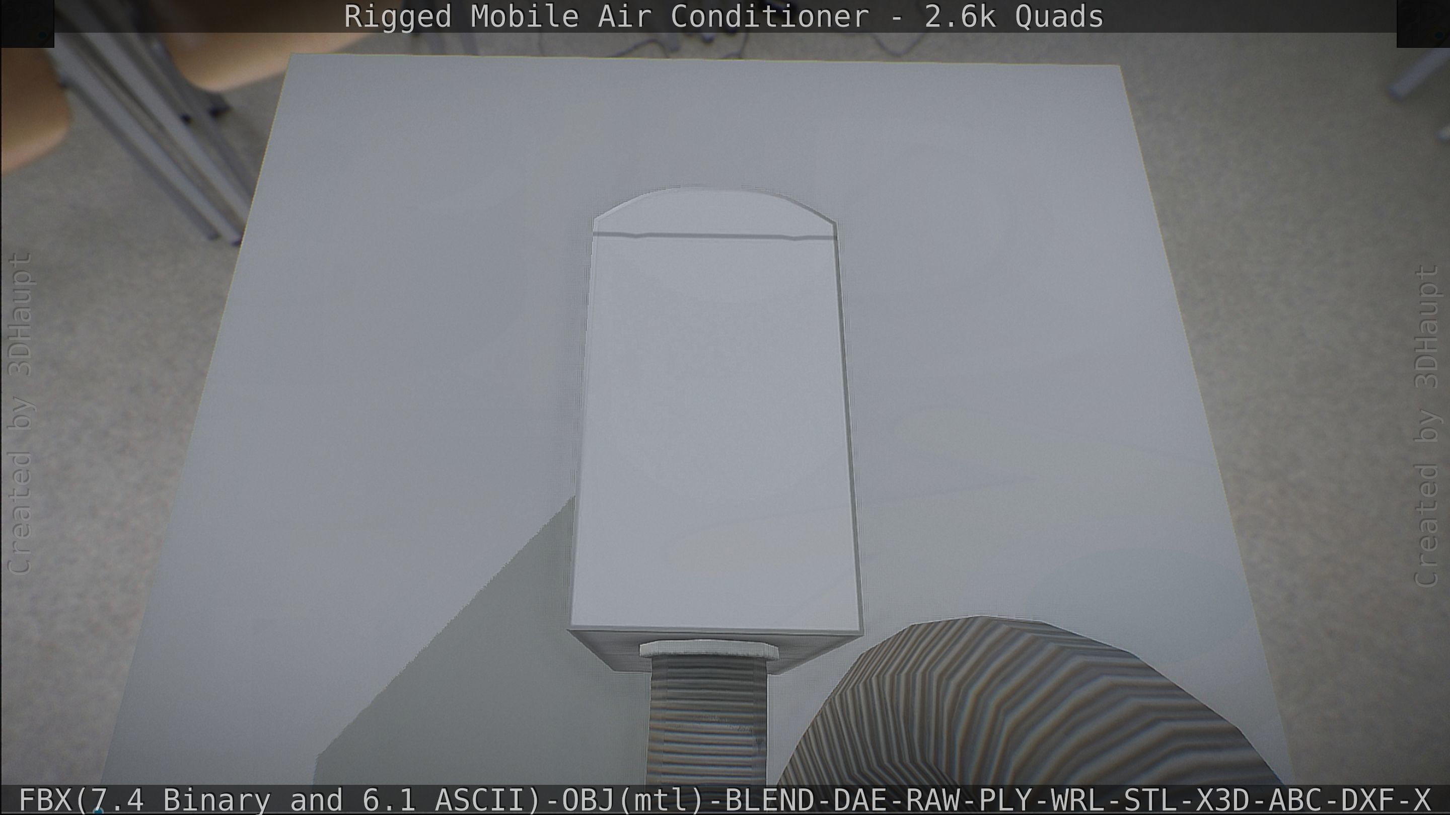 Air Conditioner Rigged Low-poly 3D model_189