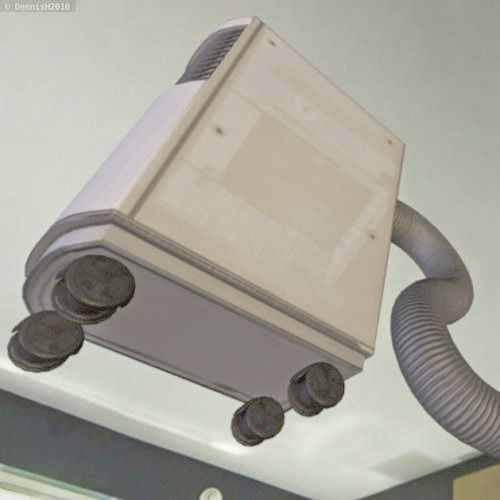 Air Conditioner Rigged Low-poly 3D model_4