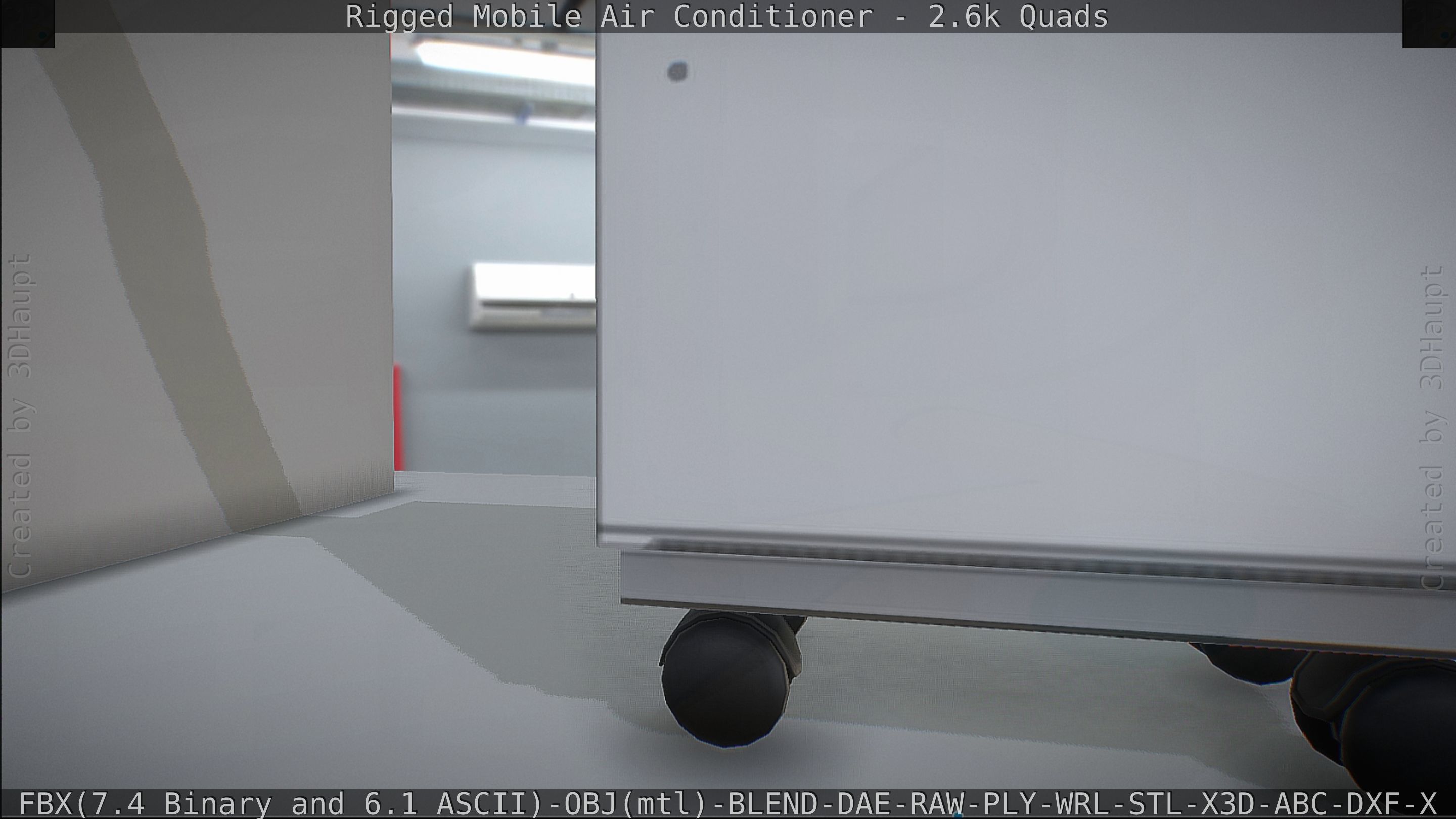 Air Conditioner Rigged Low-poly 3D model_70