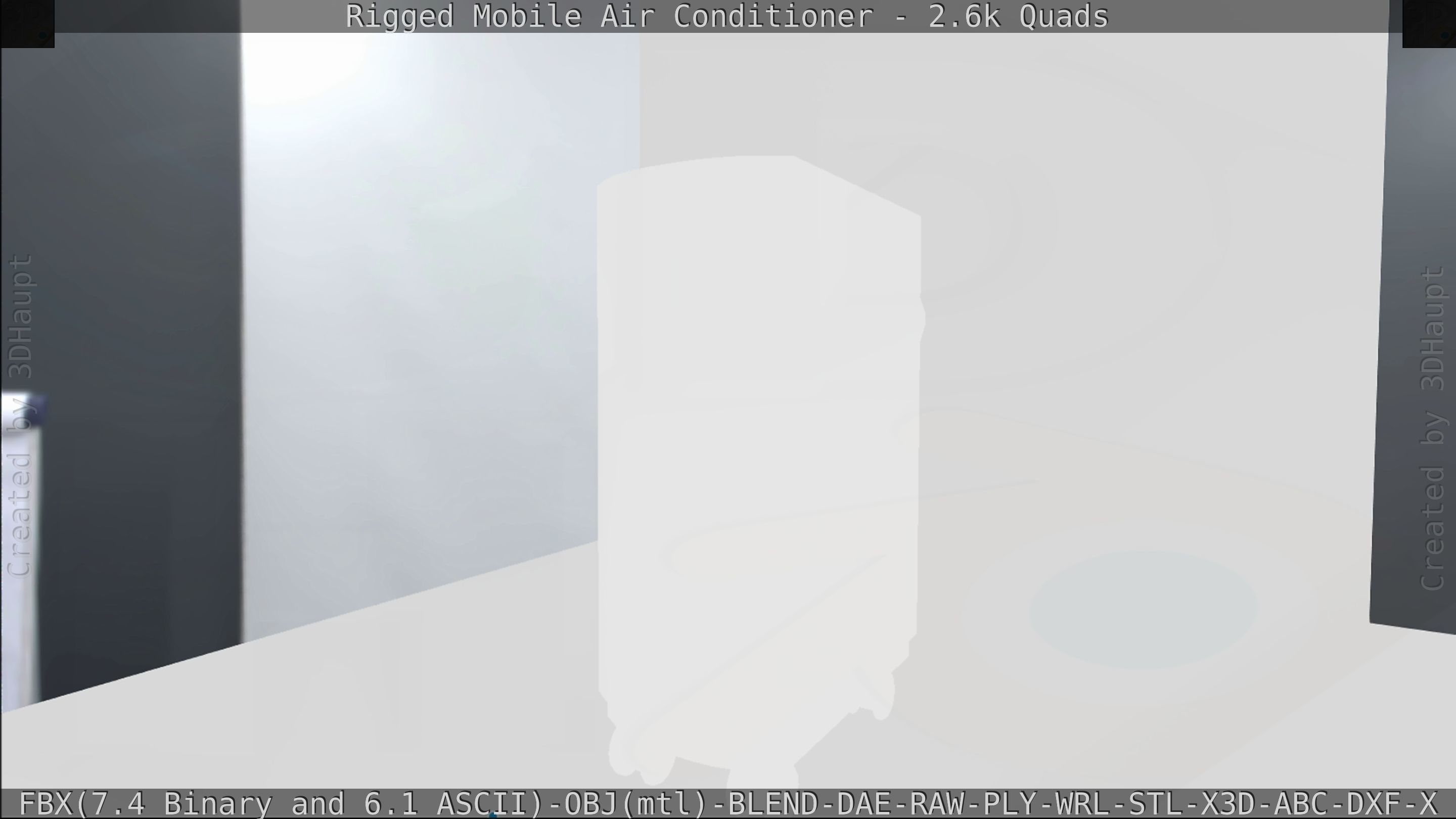 Air Conditioner Rigged Low-poly 3D model_144