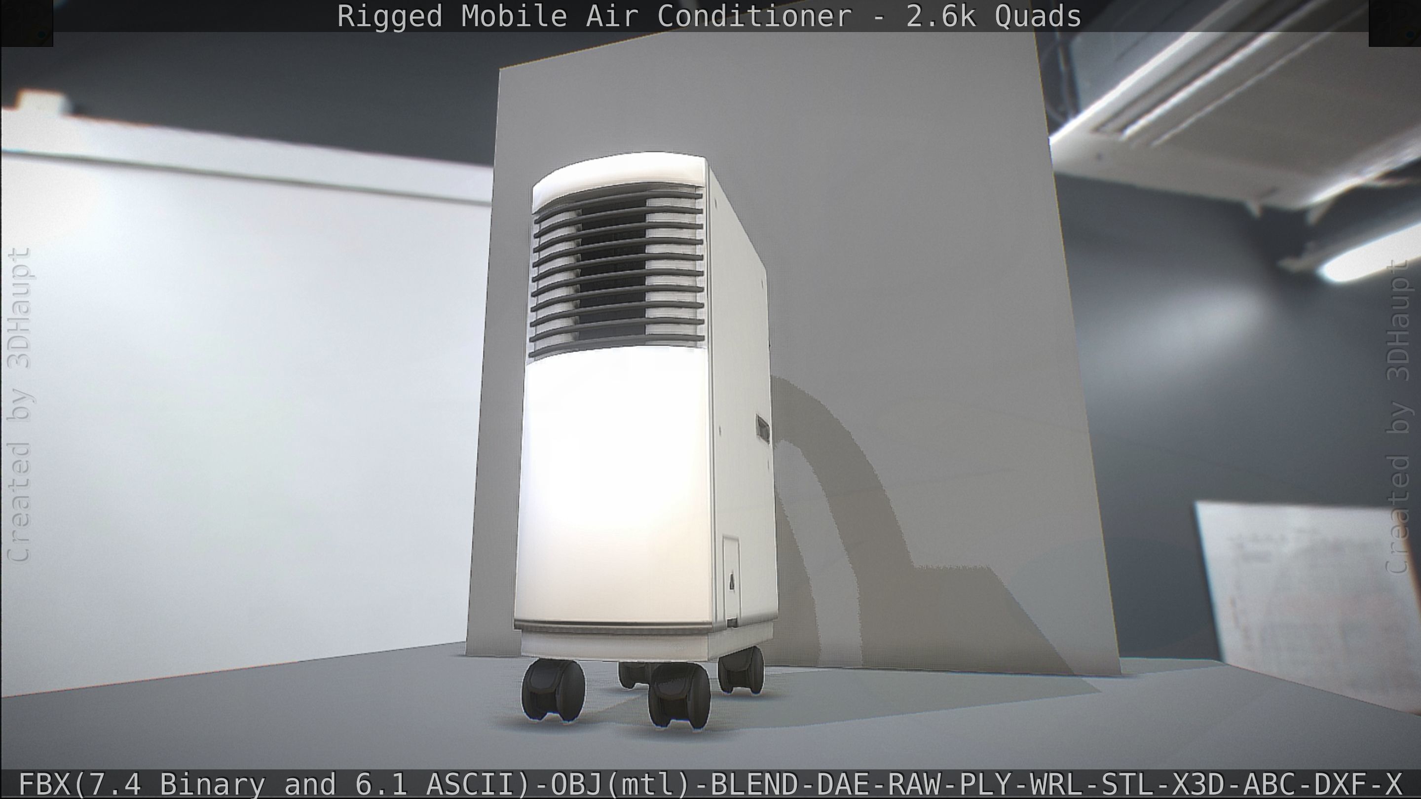 Air Conditioner Rigged Low-poly 3D model_239