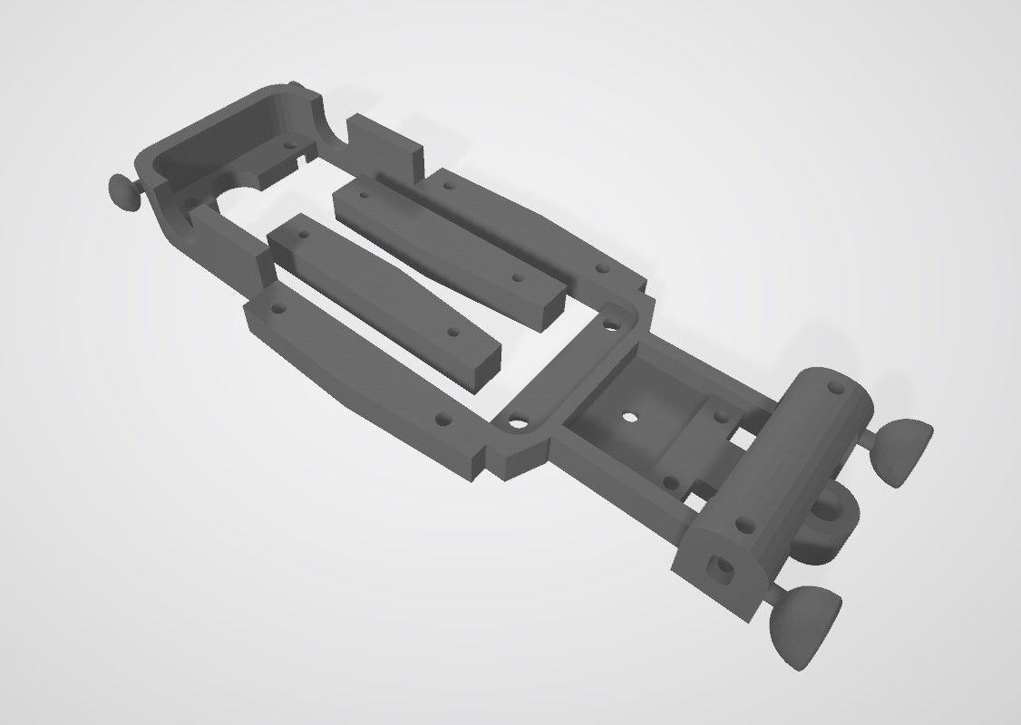 Volksrod Socal hotrod VW Beetle conversion 3D print model_13