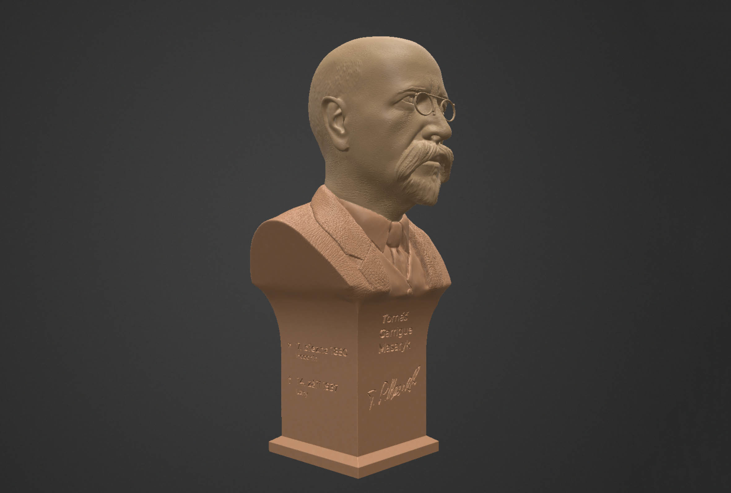 Tomas Garrigue Masaryk 3D print model_3