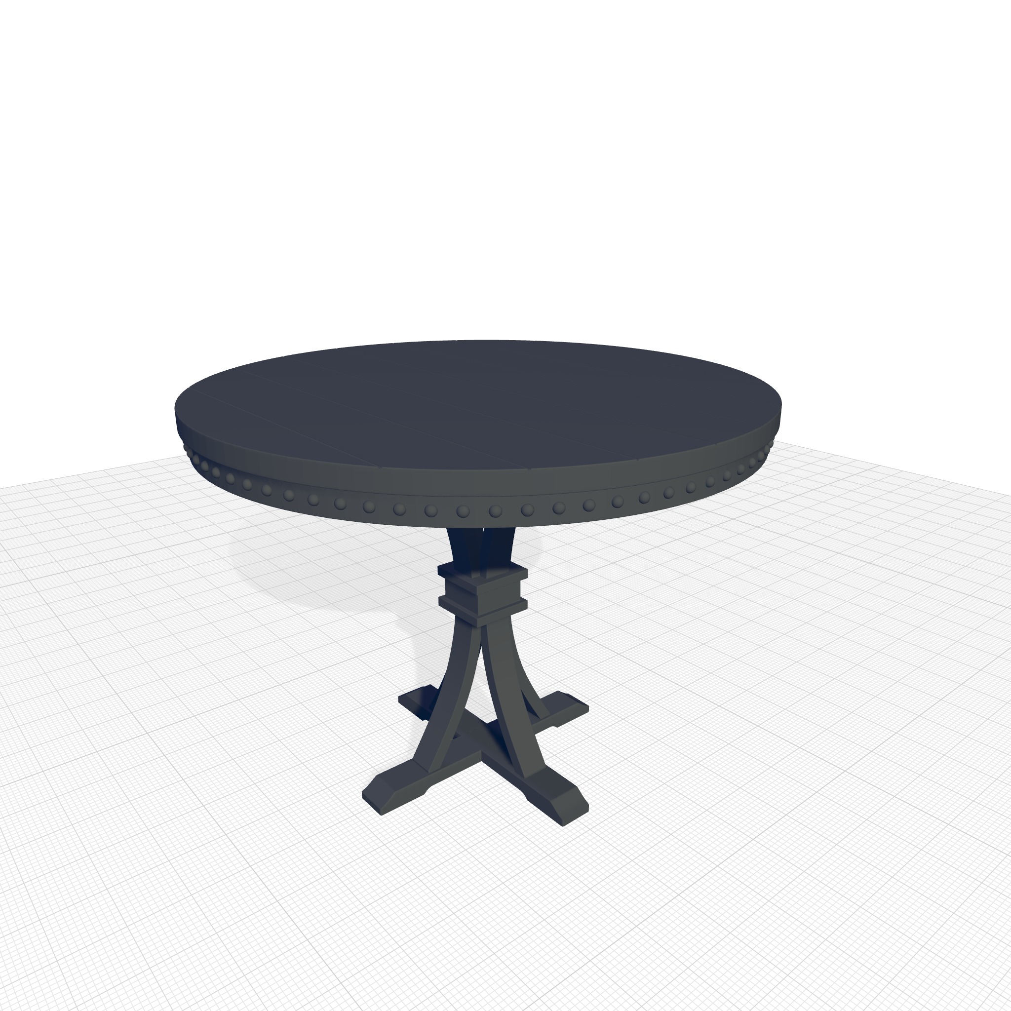 Jared Counter Height Pedestal Diner Table 3D model_4