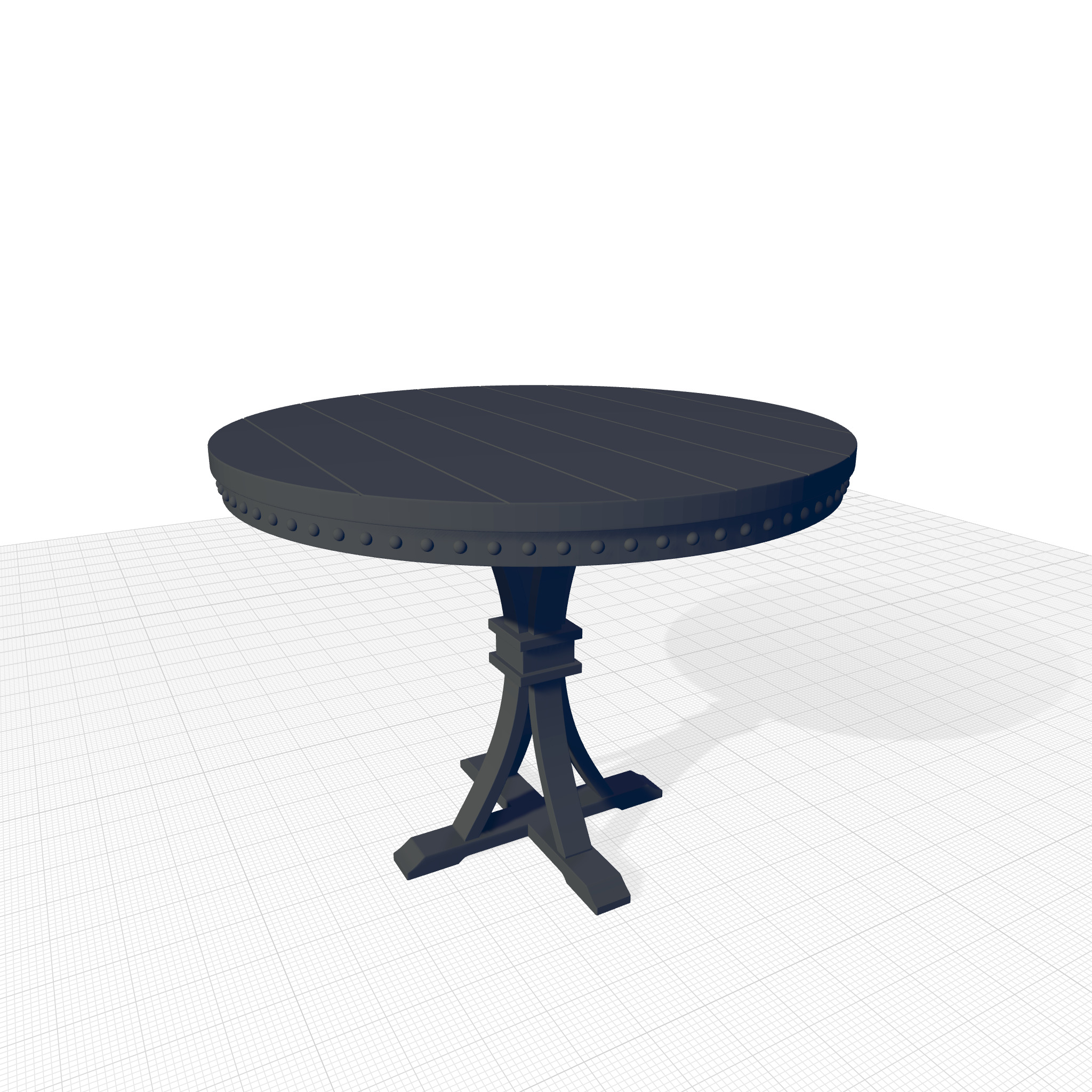 Jared Counter Height Pedestal Diner Table 3D model_2