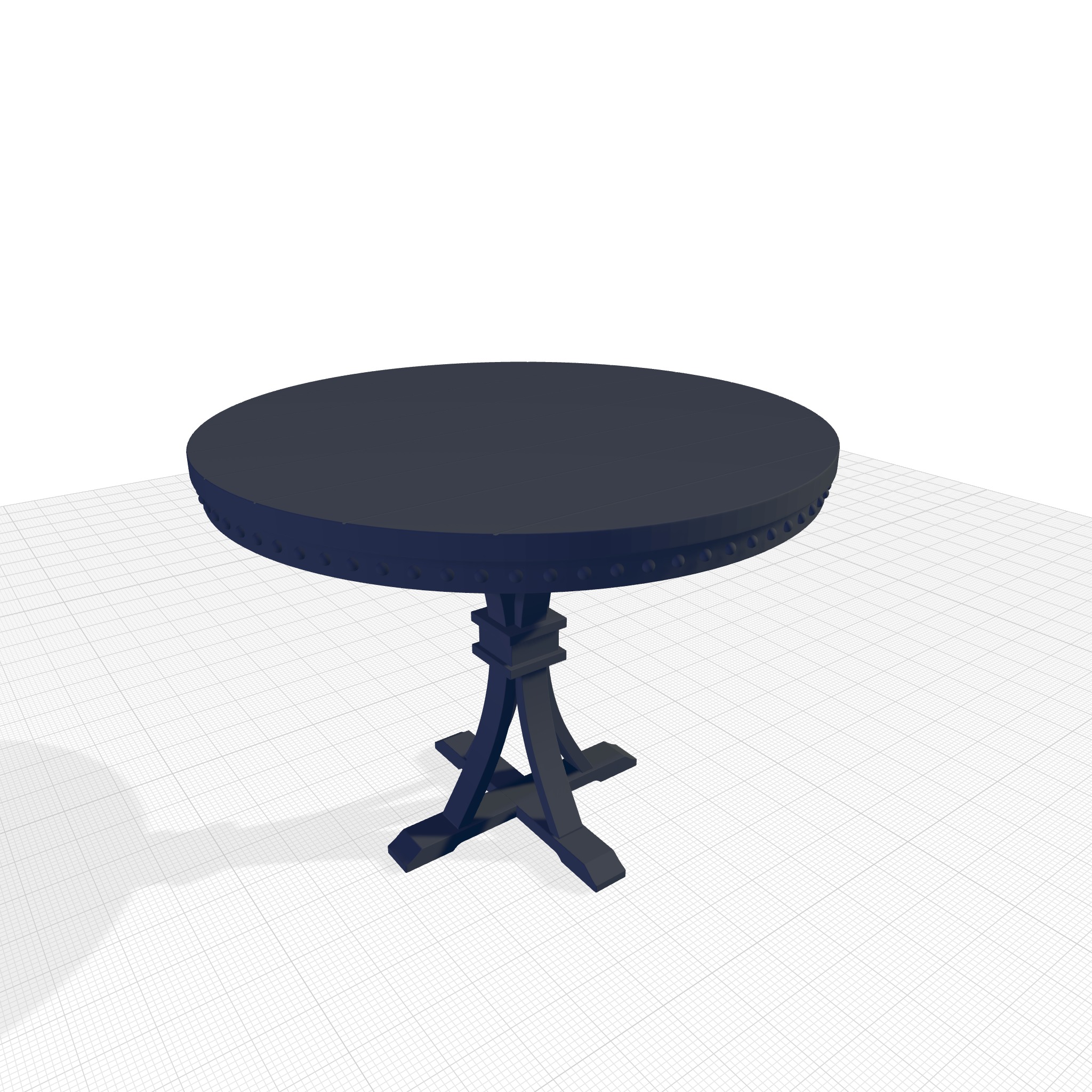 Jared Counter Height Pedestal Diner Table 3D model_3