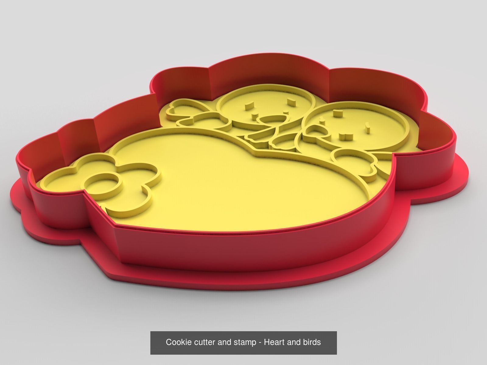 Cookie cutter and stamp - pack 1 3D Model Collection_9