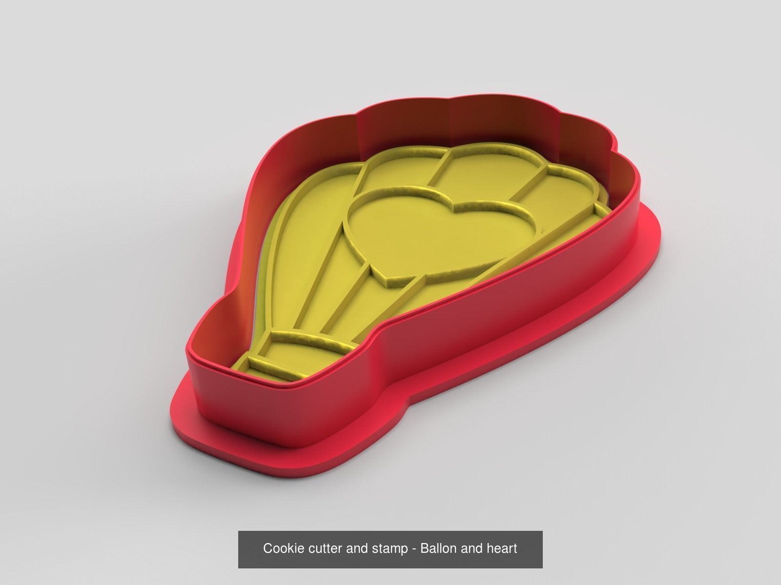 Cookie cutter and stamp - pack 1 3D Model Collection_5
