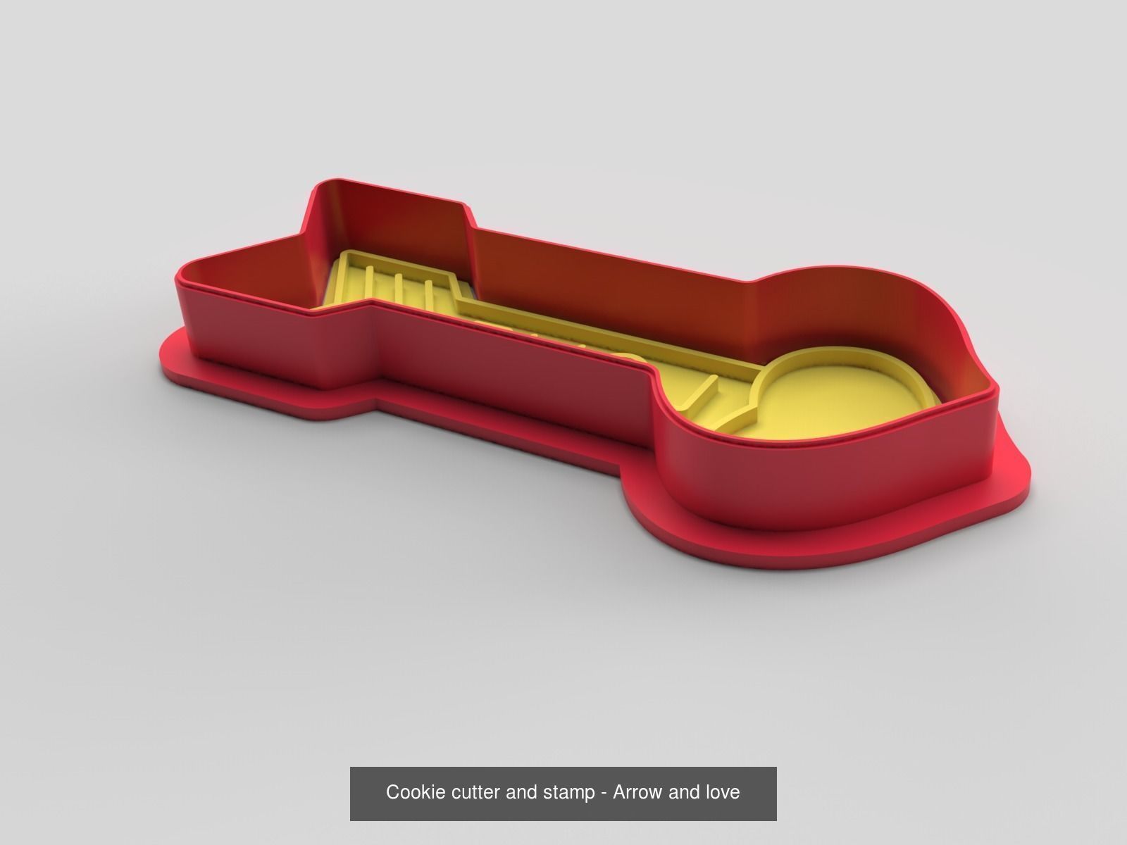 Cookie cutter and stamp - pack 1 3D Model Collection_8