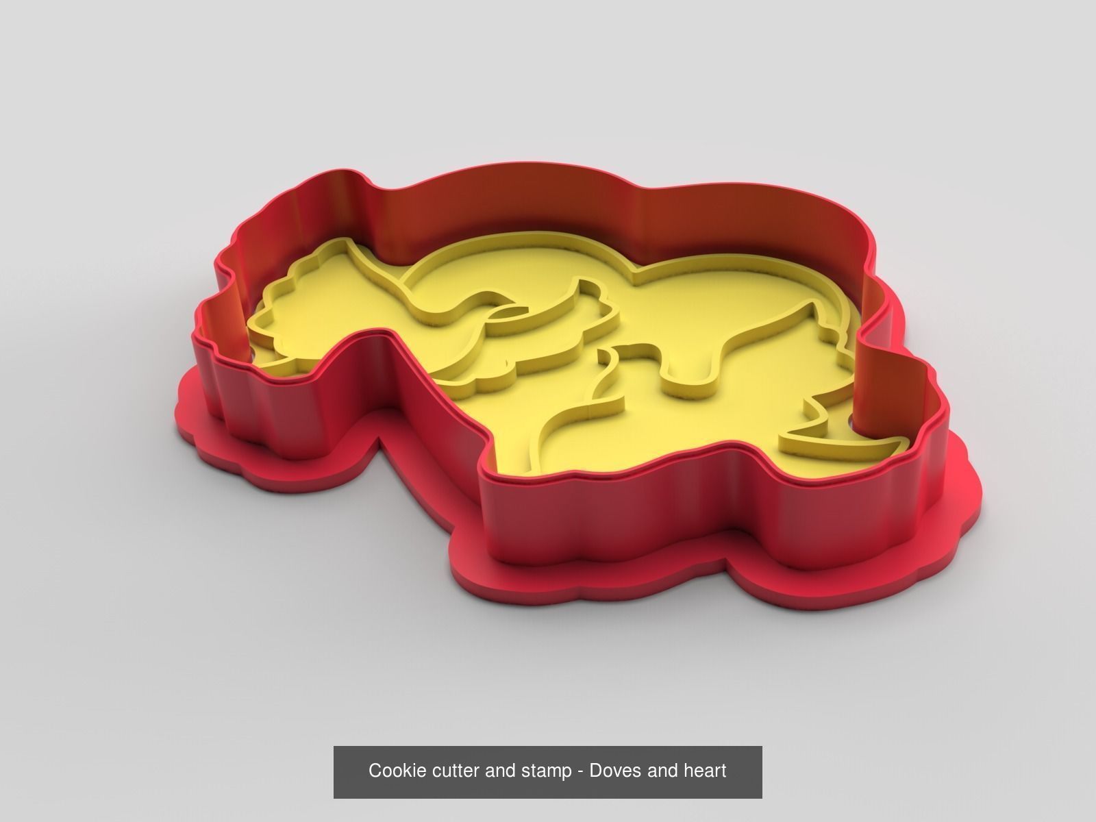 Cookie cutter and stamp - pack 1 3D Model Collection_4