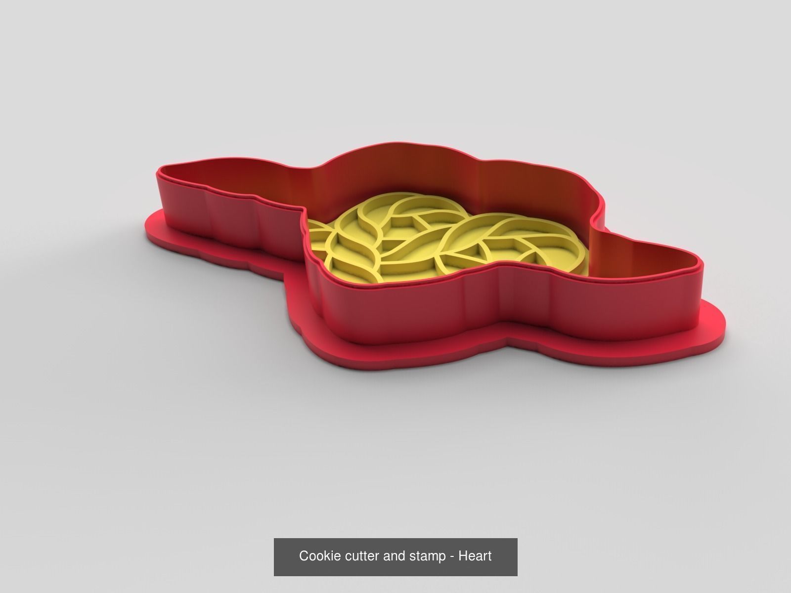 Cookie cutter and stamp - pack 1 3D Model Collection_11