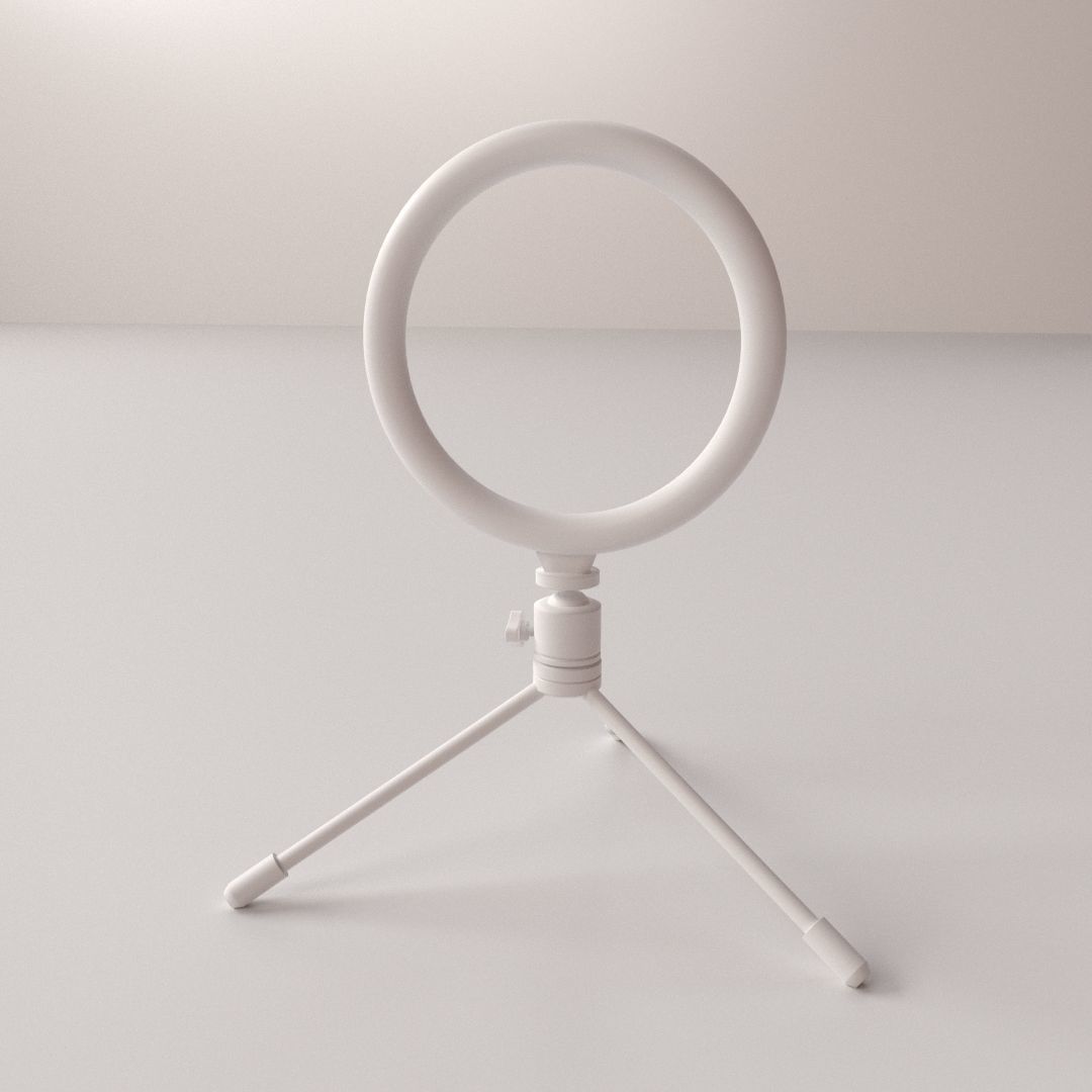 Ring LED Light 3D model_3