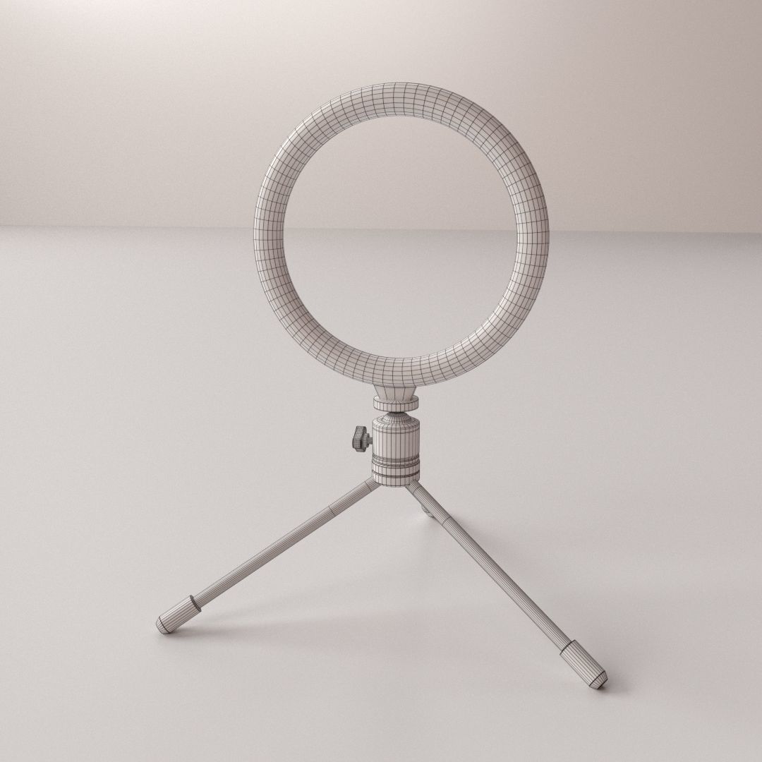 Ring LED Light 3D model_4
