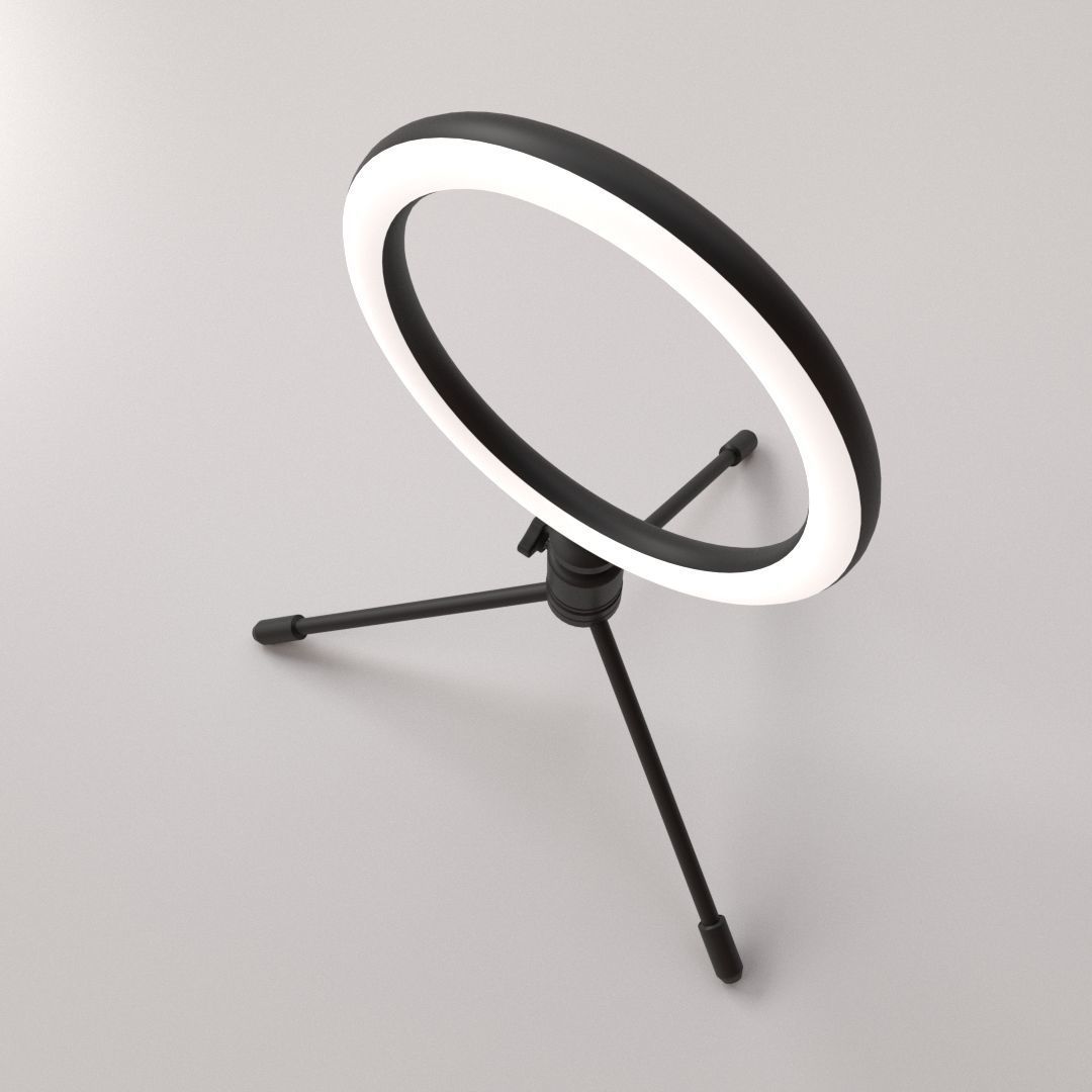 Ring LED Light 3D model_1