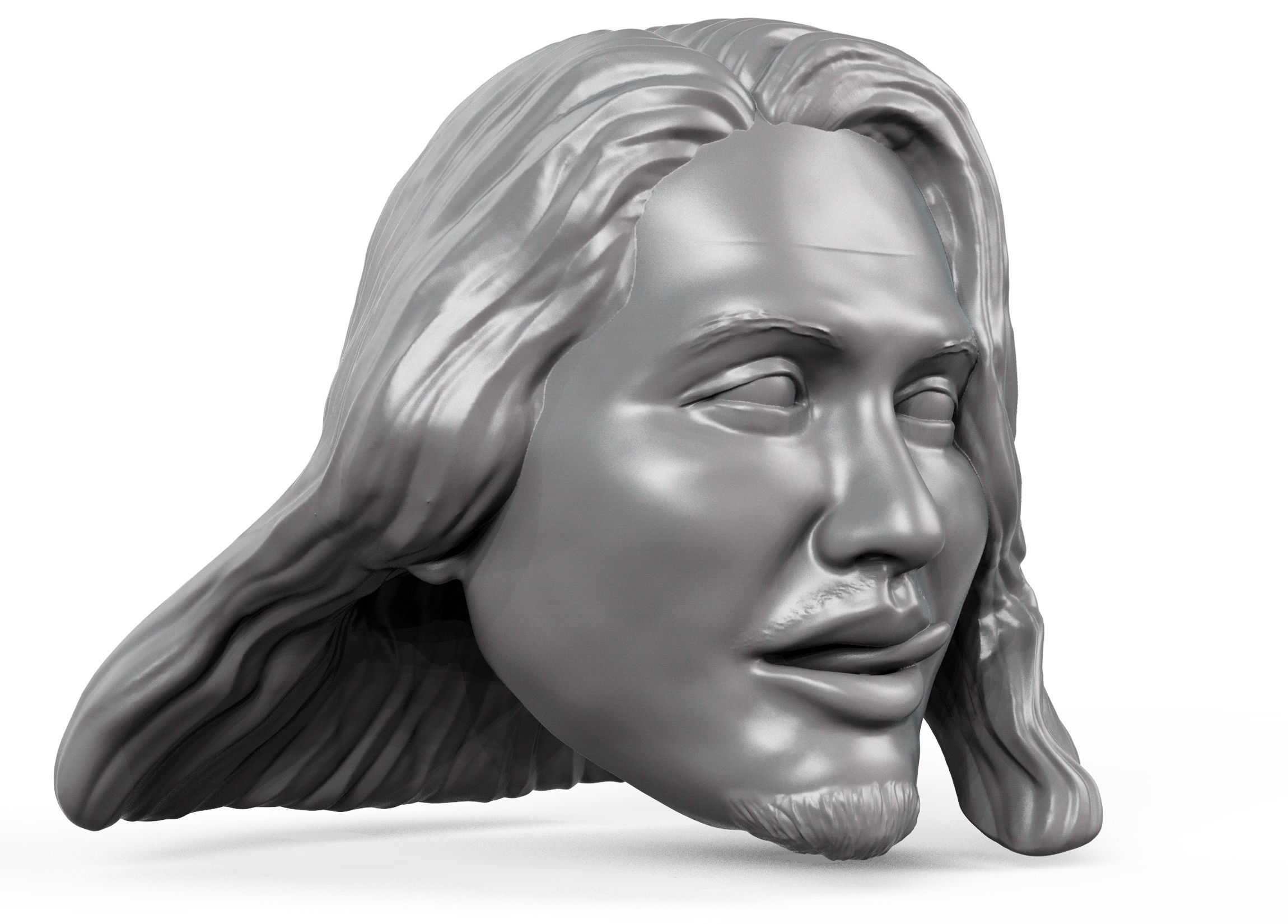 Kiromi Hatakashi 3D printable action figure head 3D print model_2