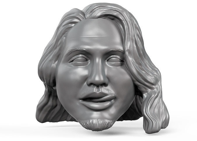 Kiromi Hatakashi 3D printable action figure head 3D print model