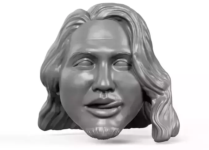 Kiromi Hatakashi 3D printable action figure head 3D print model