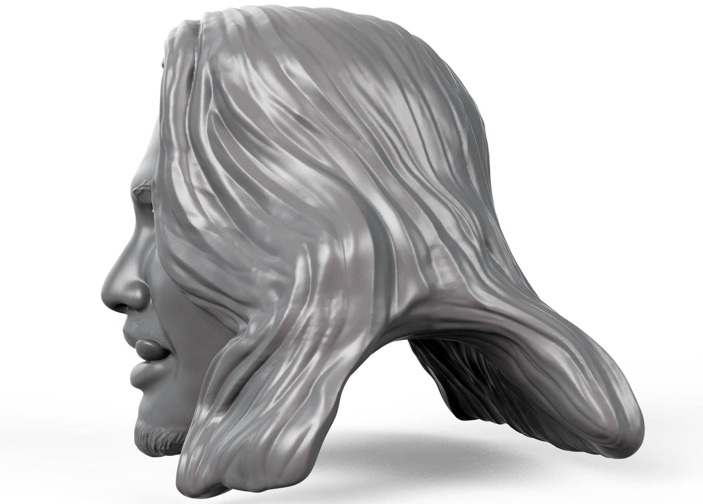 Kiromi Hatakashi 3D printable action figure head 3D print model_5